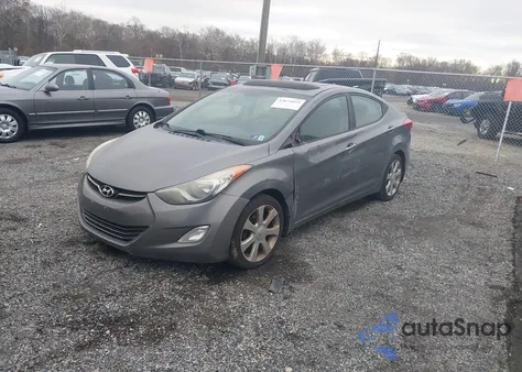 2013 Hyundai Elantra Limited из США, поврежденный, VIN 5NPDH4AEXDH342849